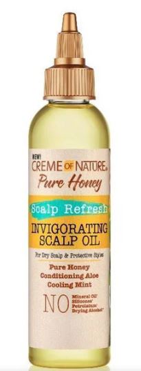 CREME OF NATURE Pure Honey Scalp Refresh Invigorating Scalp Oil-4Oz - Sareya Beauty - Calgary hair store, Beauty Supply